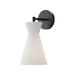 Alora - WV473706MBOP - One Light Wall Sconce - Betty - Matte Black/Opal Glass