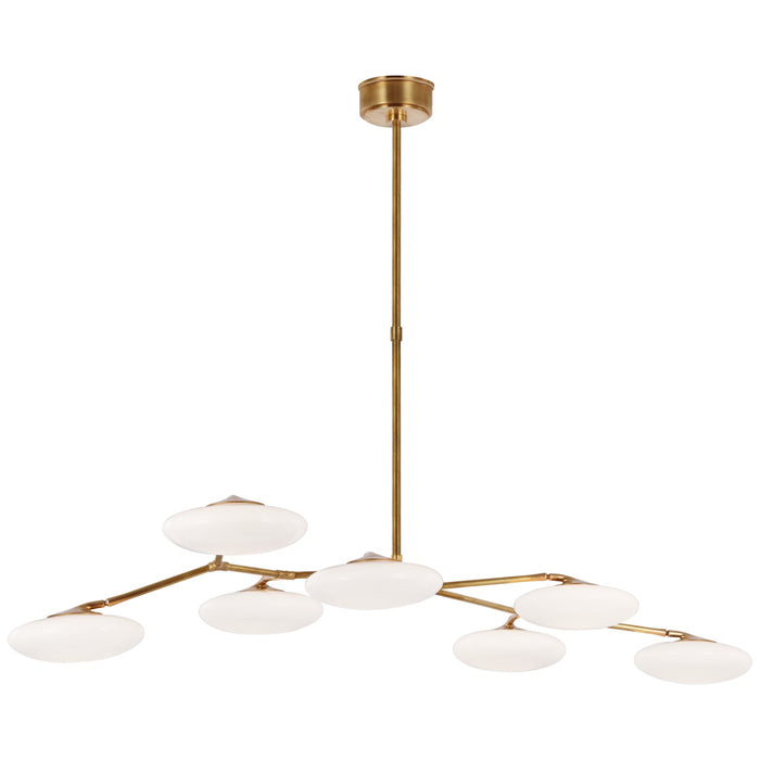 Visual Comfort Signature - CD 5015SB-WG - LED Linear Chandelier - Brindille - Soft Brass