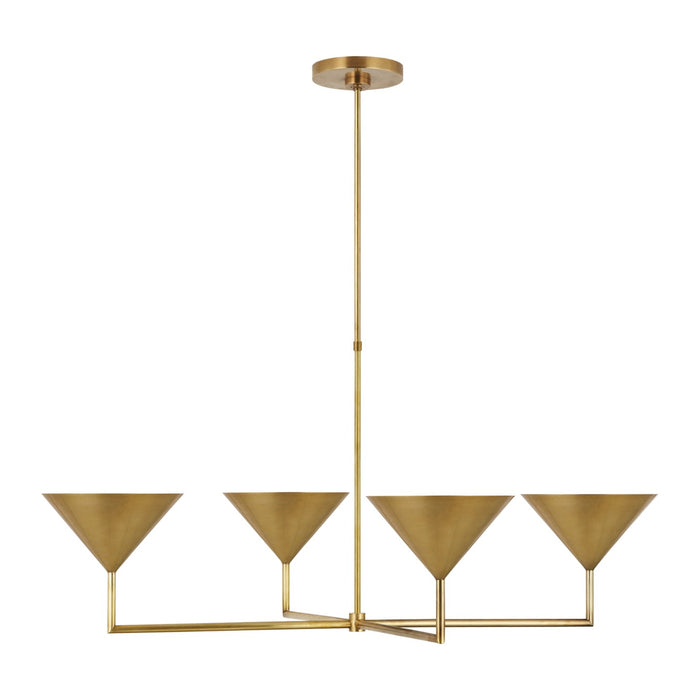 Visual Comfort Signature - PCD 5200HAB - LED Chandelier - Orsay - Hand-Rubbed Antique Brass