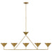 Visual Comfort Signature - PCD 5216HAB - LED Linear Chandelier - Orsay - Hand-Rubbed Antique Brass