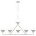 Visual Comfort Signature - PCD 5216PN - LED Linear Chandelier - Orsay - Polished Nickel