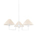 Mitzi - H760803-TWH - Three Light Chandelier - Gladwyne - Textured White