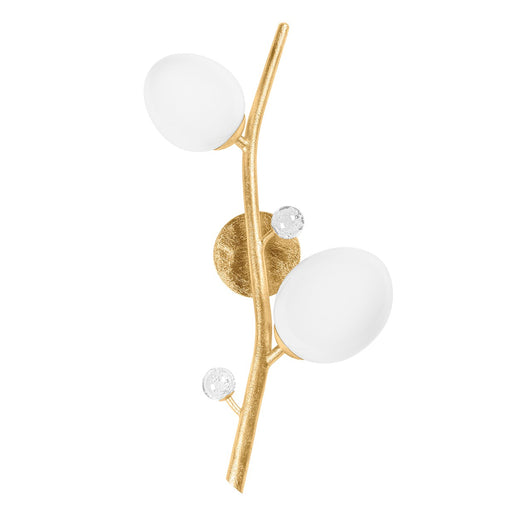 Corbett Lighting - 354-02-VGL - Two Light Wall Sconce - Mirielle - Vintage Gold Leaf