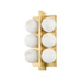 Corbett Lighting - 357-06-VB - Six Light Wall Sconce - Emille - Vintage Brass