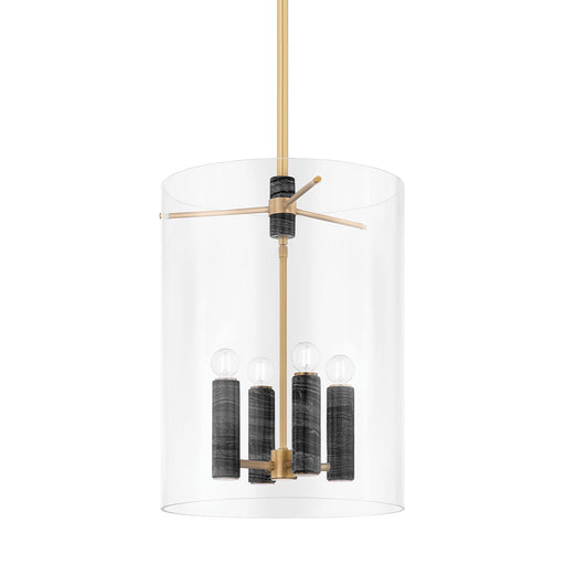 Corbett Lighting - 359-22-VB - Four Light Lantern - Adonis - Vintage Brass