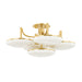 Hudson Valley - 2005-AGB - LED Semi Flush Mount - Bregman - Aged Brass