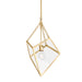 Hudson Valley - 2523-VGL - One Light Lantern - Brookfield - Vintage Gold Leaf