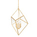 Hudson Valley - 2534-VGL - Five Light Lantern - Brookfield - Vintage Gold Leaf