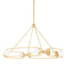 Hudson Valley - 2541-AGB - LED Chandelier - Hartford - Aged Brass