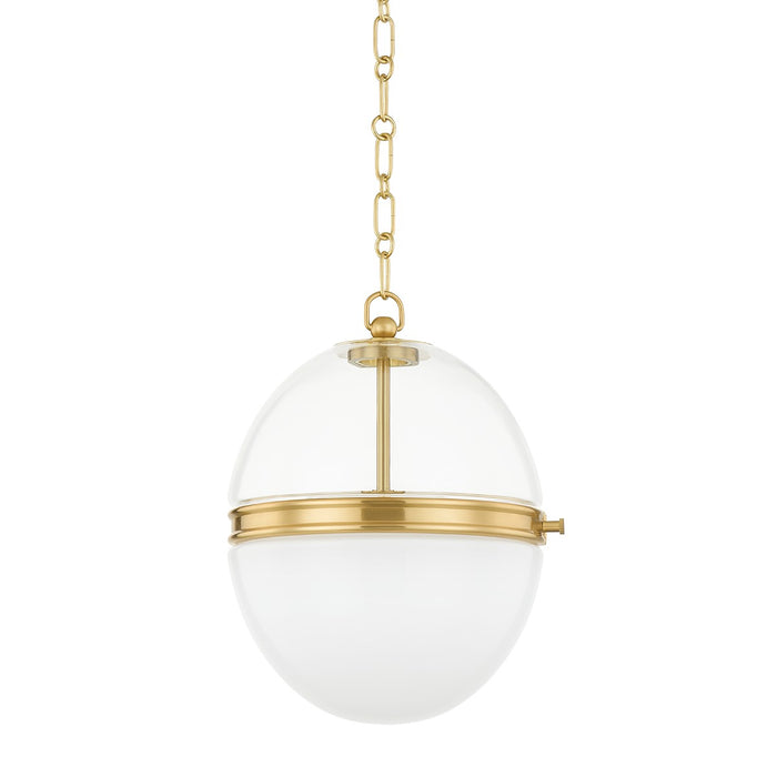 Hudson Valley - 3815-AGB - One Light Pendant - Donnell - Aged Brass