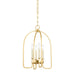 Hudson Valley - 6314-AGB - Four Light Lantern - Oakville - Aged Brass