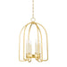 Hudson Valley - 6318-AGB - Six Light Lantern - Oakville - Aged Brass