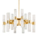 Hudson Valley - 8938-AGB - 24 Light Chandelier - Stowe - Aged Brass