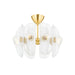 Hudson Valley - 9122-AGB - Eight Light Semi Flush Mount - Hilo - Aged Brass