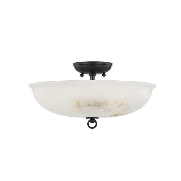 Hudson Valley - MDS810-DB - Three Light Semi Flush Mount - Somerset - Distressed Bronze