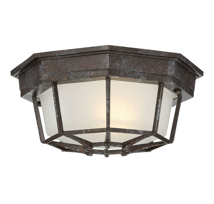 Savoy House - 5-2066-72 - One Light Flush Mount - Exterior Collections - Rustic Bronze