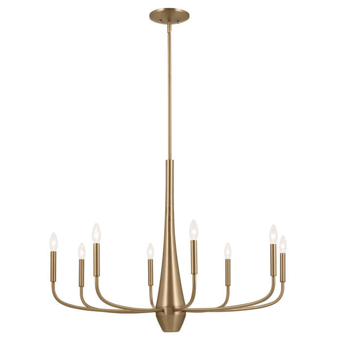 Kichler - 52526CPZ - Eight Light Chandelier - Deela - Champagne Bronze