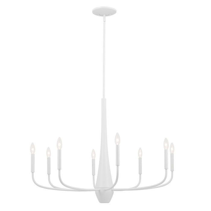 Kichler - 52526WH - Eight Light Chandelier - Deela - White