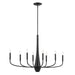 Kichler - 52528BK - Eight Light Chandelier - Deela - Black