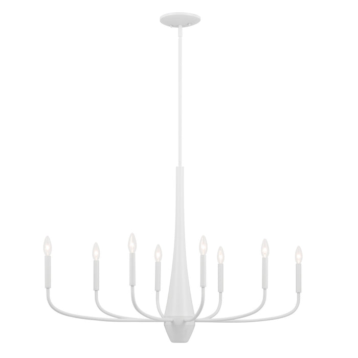 Kichler - 52528WH - Eight Light Chandelier - Deela - White