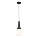 Kichler - 52529BK - One Light Pendant - Deela - Black