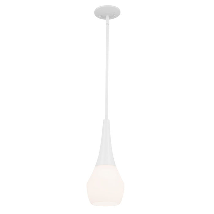 Kichler - 52529WH - One Light Pendant - Deela - White