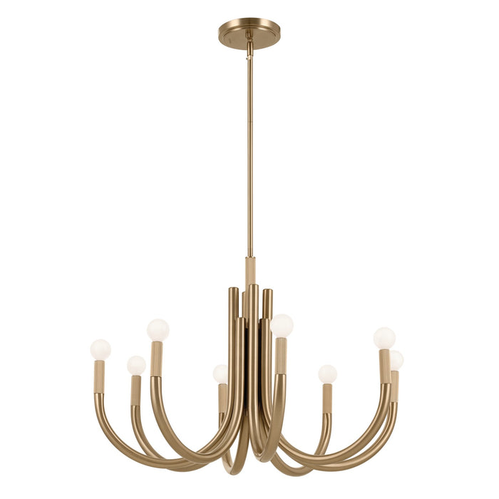 Kichler - 52550CPZ - Eight Light Chandelier - Odensa - Champagne Bronze