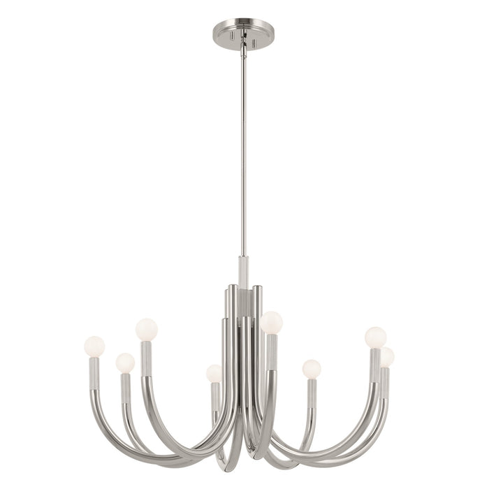 Kichler - 52550PN - Eight Light Chandelier - Odensa - Polished Nickel