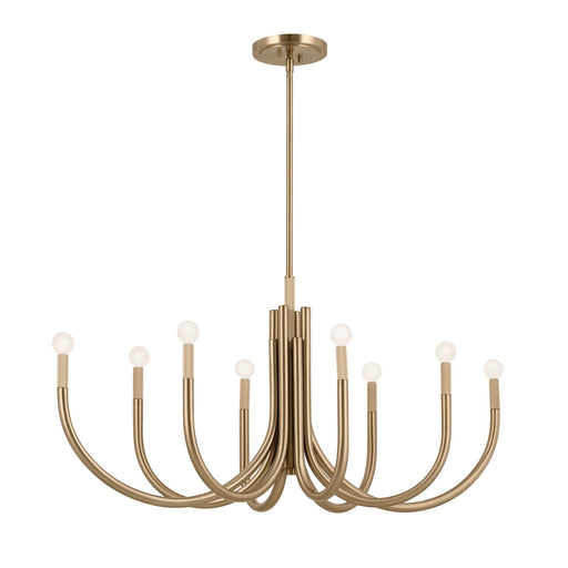 Kichler - 52553CPZ - Eight Light Chandelier - Odensa - Champagne Bronze