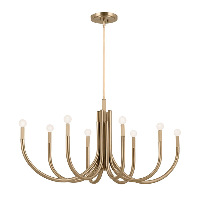 Kichler - 52553CPZ - Eight Light Chandelier - Odensa - Champagne Bronze