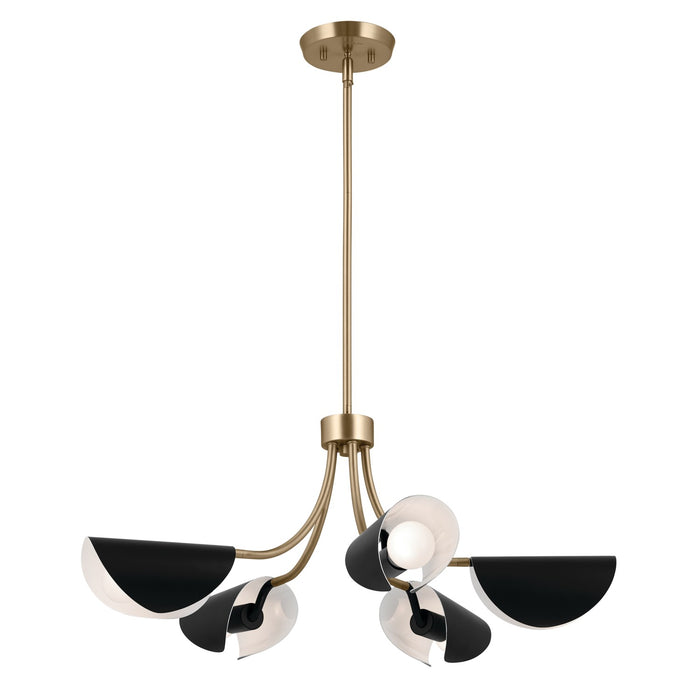 Kichler - 52558CPZBK - Five Light Chandelier/Semi Flush - Arcus - Champagne Bronze