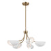 Kichler - 52558CPZWH - Five Light Chandelier/Semi Flush - Arcus - Champagne Bronze