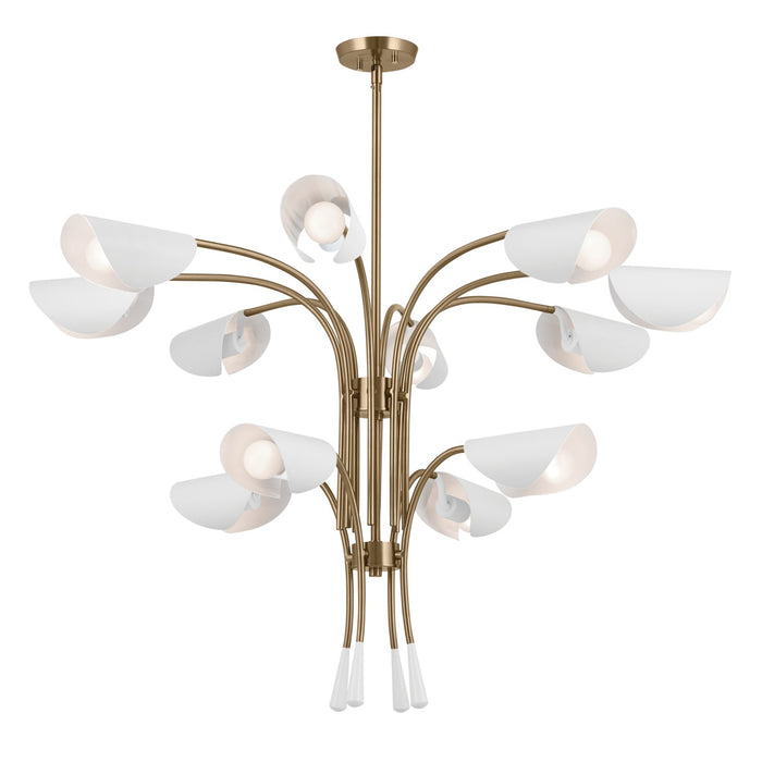 Kichler - 52561CPZWH - 12 Light Chandelier - Arcus - Champagne Bronze