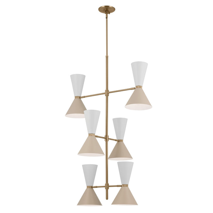 Kichler - 52568CPZGRG - 12 Light Foyer Chandelier - Phix - Champagne Bronze