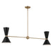 Kichler - 52569CPZBK - Four Light Linear Chandelier - Phix - Champagne Bronze