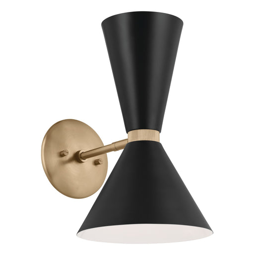 Kichler - 52570CPZBK - Two Light Wall Sconce - Phix - Champagne Bronze