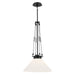 Kichler - 52581BK - One Light Pendant - Albers - Black