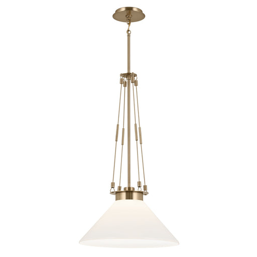 Kichler - 52581CPZ - One Light Pendant - Albers - Champagne Bronze