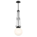 Kichler - 52582BK - One Light Pendant - Albers - Black