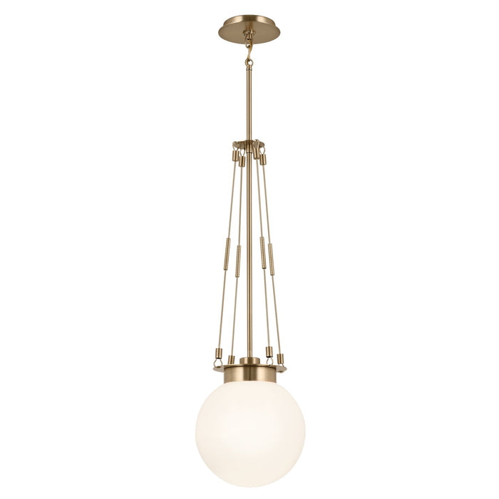 Kichler - 52582CPZ - One Light Pendant - Albers - Champagne Bronze