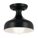 Kichler - 52599BK - One Light Semi Flush Mount - Sisu - Black