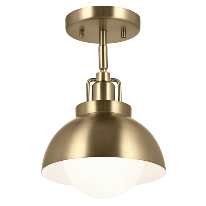 Kichler - 52601CPZ - One Light Semi Flush Mount - Niva - Champagne Bronze