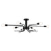 Kichler - 52602BK - Six Light Semi Flush Mount - Ocala - Black