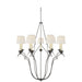 Visual Comfort Signature - CHC 1403AI-L - Nine Light Chandelier - Belvedere - Aged Iron