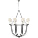 Visual Comfort Signature - CHC 1577AI-L - Eight Light Chandelier - Lancaster - Aged Iron