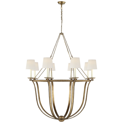 Visual Comfort Signature - CHC 1577GI-L - Eight Light Chandelier - Lancaster - Gilded Iron