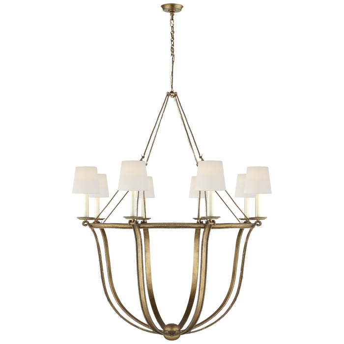 Visual Comfort Signature - CHC 1577GI-L - Eight Light Chandelier - Lancaster - Gilded Iron