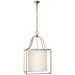 Visual Comfort Signature - CHC 2167GI-L - Three Light Hanging Lantern - Gustavian - Gilded Iron