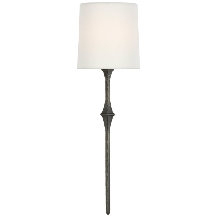 Visual Comfort Signature - S 2401AI-L - One Light Wall Sconce - dauphine - Aged Iron