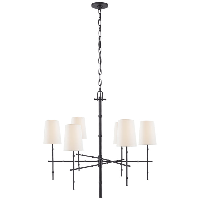 Visual Comfort Signature - S 5161BZ-L - Six Light Chandelier - Grenol - Bronze